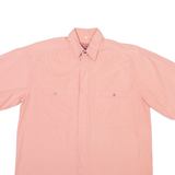 AUTHENTIC FABRIC Mens Plain Shirt Pink L