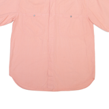 AUTHENTIC FABRIC Mens Plain Shirt Pink L