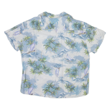 AUTHENTIC WEAR Mens Hawaiian Shirt Blue Floral S