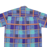 Mens Shirt Blue Check L