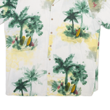 S.M.O.G Mens Shirt White Floral L