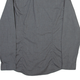 H&M Mens Plain Shirt Grey Long Sleeve S