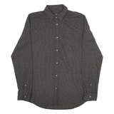 PEP & CO Mens Shirt Grey Check Long Sleeve S