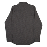 PEP & CO Mens Shirt Grey Check Long Sleeve S