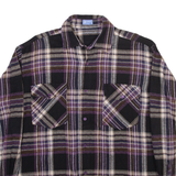 RUBY Mens Shirt Black Check Long Sleeve XS