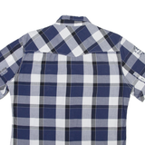 YES NO Mens Shirt Blue Check M