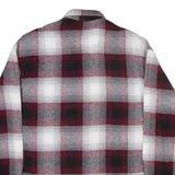 EKSI1 Mens Shirt Red Check Long Sleeve S