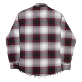 EKSI1 Mens Shirt Red Check Long Sleeve S