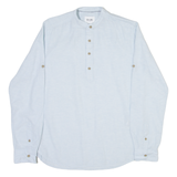 ONLY & SONS Slim Fit Mens Plain Shirt Blue Long Sleeve XS