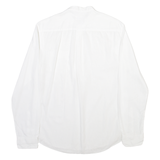 PIER ONE Mens Plain Shirt White Long Sleeve S