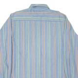FABIANI Mens Shirt Blue Striped Long Sleeve S