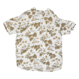 WORLD OF BASIC Mens Hawaiian Shirt White Floral XL
