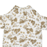 WORLD OF BASIC Mens Hawaiian Shirt White Floral XL