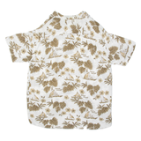 WORLD OF BASIC Mens Hawaiian Shirt White Floral XL