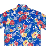 Mens Hawaiian Shirt Blue Floral S