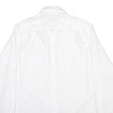 WALBUSCH Mens Plain Shirt White Long Sleeve M