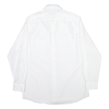 WALBUSCH Mens Plain Shirt White Long Sleeve M