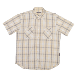 TED BAKER Mens Shirt Beige Check M