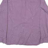 TED BAKER Mens Shirt Purple Spotted Long Sleeve M