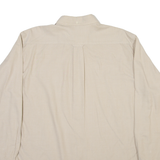BEN SHERMAN Mens Plain Shirt Beige Long Sleeve L