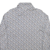 AVON Horses Mens Shirt Grey Cashmere 90s Check Long Sleeve XXS