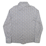 AVON Horses Mens Shirt Grey Cashmere 90s Check Long Sleeve XXS