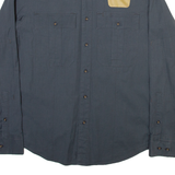 G-STAR RAW Mens Plain Shirt Grey Long Sleeve M