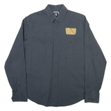 G-STAR RAW Mens Plain Shirt Grey Long Sleeve M