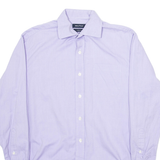 NAUTICA Mens Plain Shirt Purple Long Sleeve L