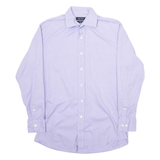 NAUTICA Mens Plain Shirt Purple Long Sleeve L