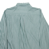 CHAPS Mens Shirt Green Striped Long Sleeve L