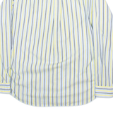 NAUTICA Mens Shirt Yellow Striped Long Sleeve L
