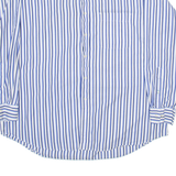 TOMMY HILFIGER Mens Shirt Blue Striped Long Sleeve 2XL