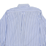 TOMMY HILFIGER Mens Shirt Blue Striped Long Sleeve 2XL
