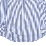 TOMMY HILFIGER Mens Shirt Blue Striped Long Sleeve 2XL