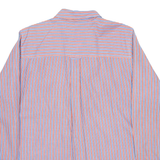 CHAPS Mens Shirt Red Striped Long Sleeve L