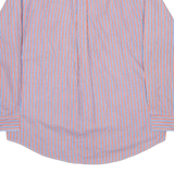 CHAPS Mens Shirt Red Striped Long Sleeve L