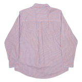 CHAPS Mens Shirt Red Striped Long Sleeve L