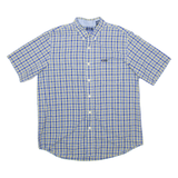 CHAPS Mens Shirt Blue Gingham L