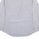 CHAPS Mens Shirt Grey Striped Long Sleeve M