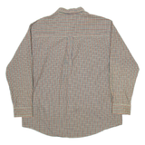 CHAPS Mens Shirt Green Gingham Long Sleeve 2XL