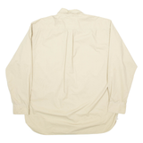 TOMMY HILFIGER Mens Plain Shirt Beige Long Sleeve L