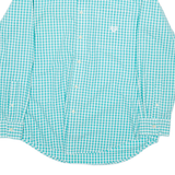 CHAPS Mens Shirt Blue Gingham Long Sleeve M