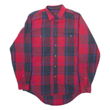 LEVI'S Mens Shirt Red Check Long Sleeve M