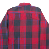 LEVI'S Mens Shirt Red Check Long Sleeve M