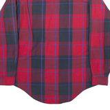 LEVI'S Mens Shirt Red Check Long Sleeve M