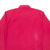 WRANGLER Mens Plain Shirt Red 90s Long Sleeve XL