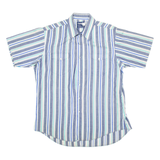 WRANGLER Mens Shirt Grey Striped XL