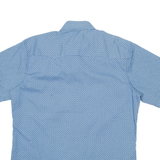 WRANGLER Mens Shirt Blue Crazy Pattern L