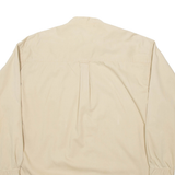 CHAPS Mens Plain Shirt Beige Long Sleeve L